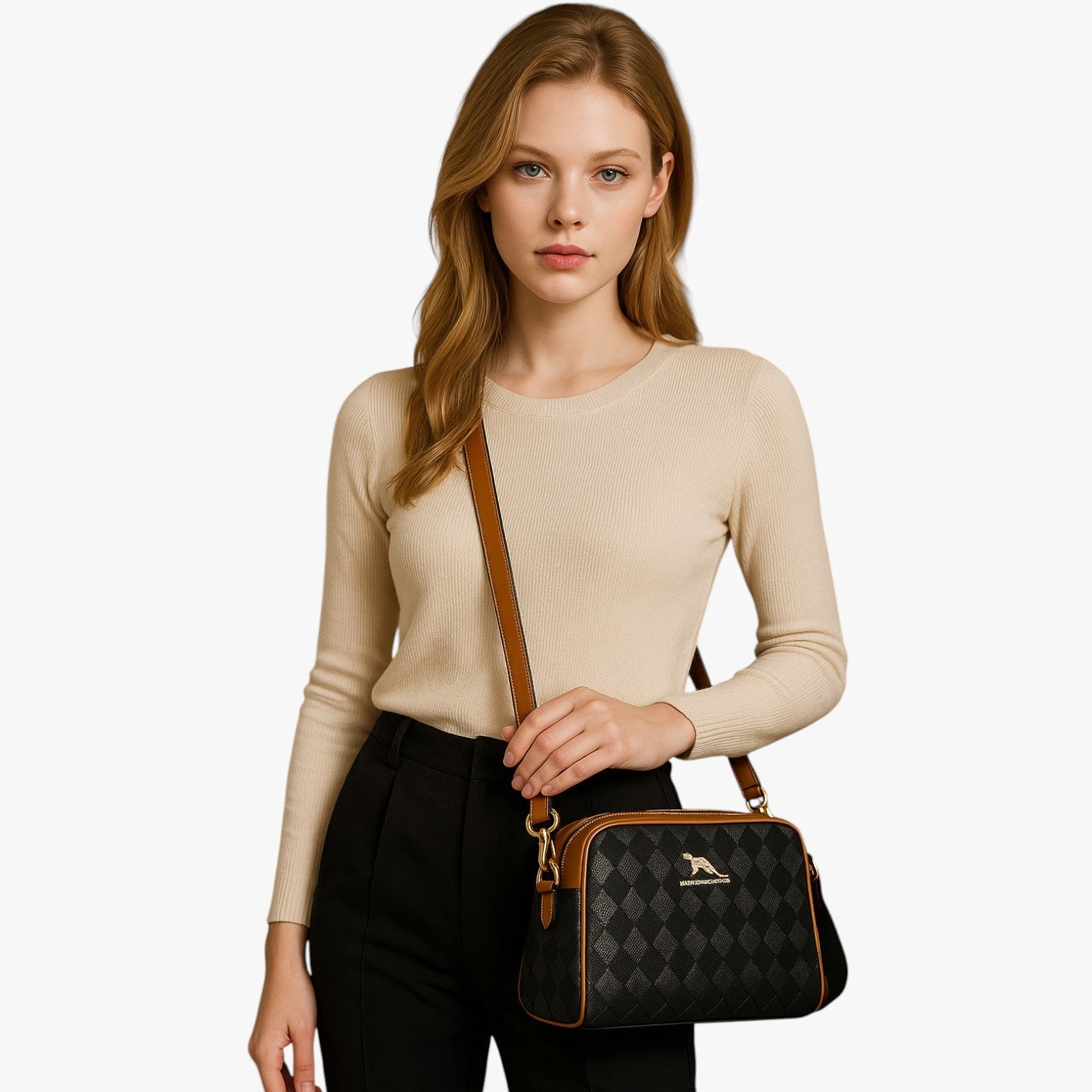 Damenhandtasche 3-in-1 , Geräumig und Weich
