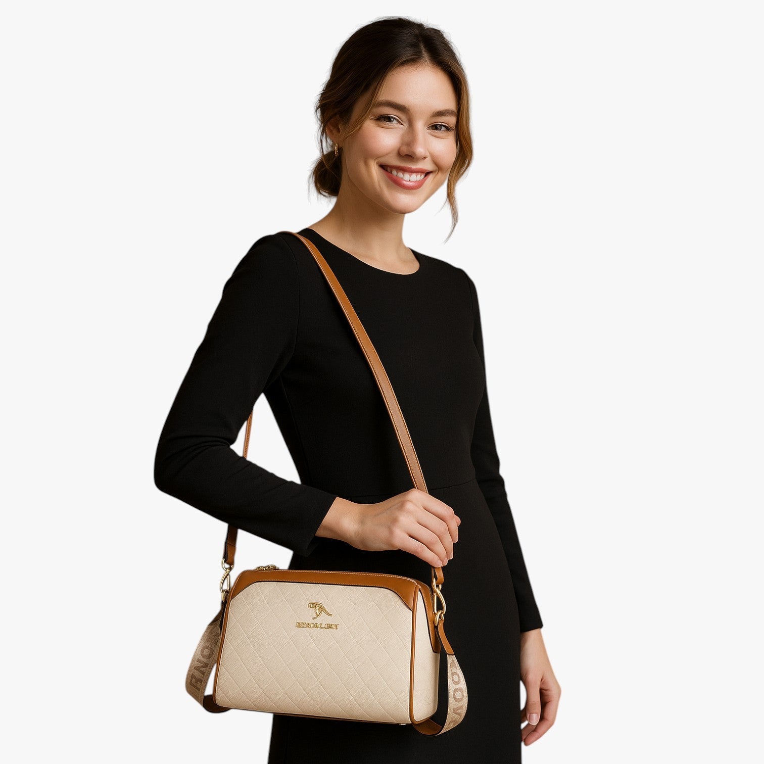 Damenhandtasche 3-in-1 , Geräumig und Weich