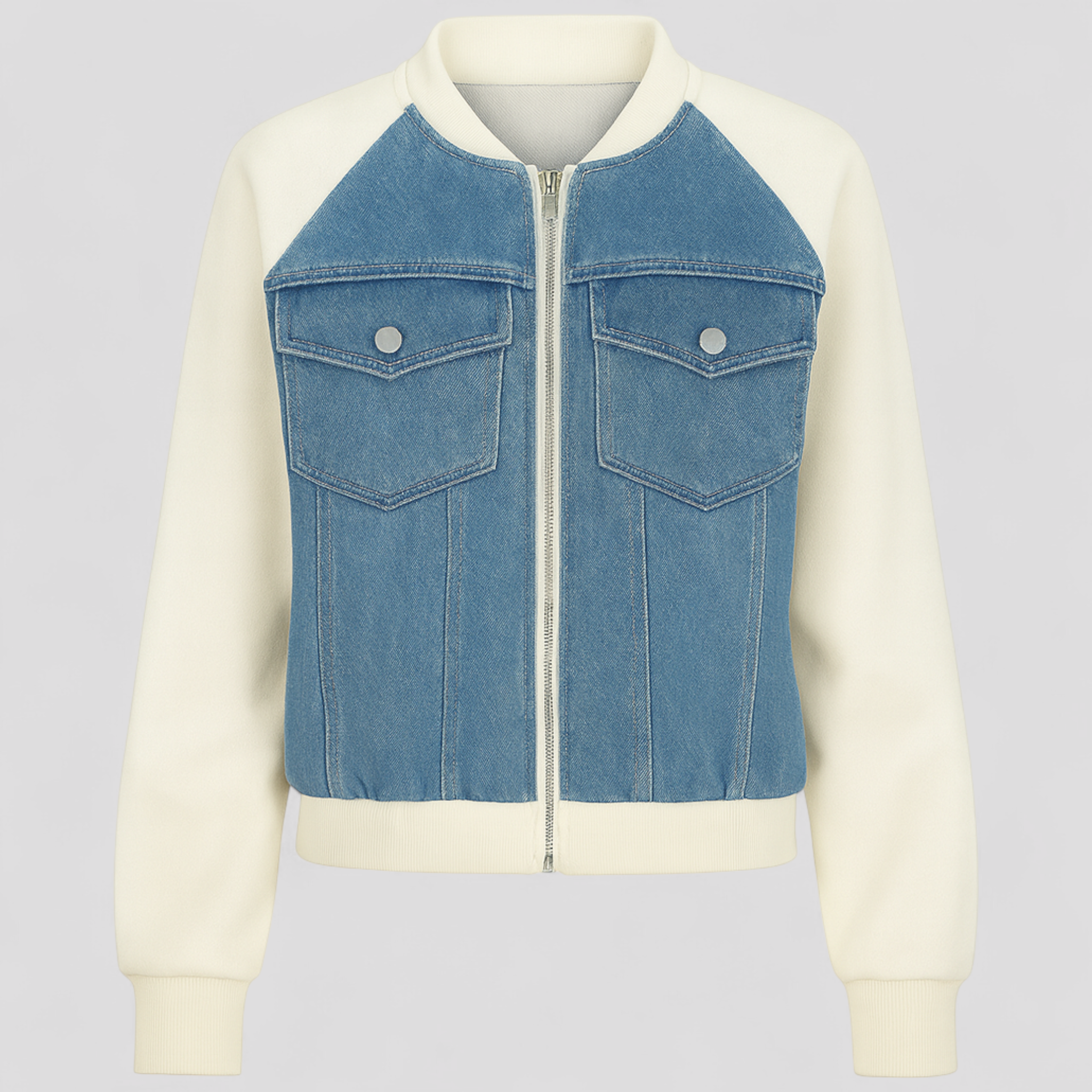 Damen Vielseitige Denimjacke in Verschiedenen Farben 0