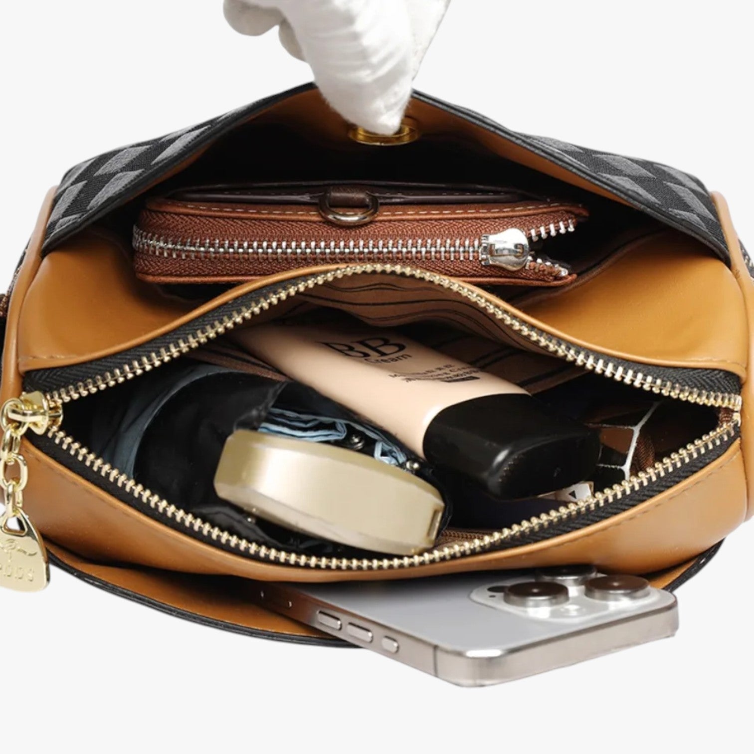 Damenhandtasche 3-in-1 , Geräumig und Weich