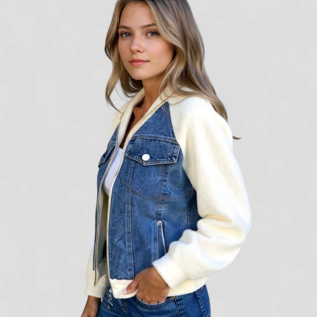 Damen Vielseitige Denimjacke in Verschiedenen Farben 7