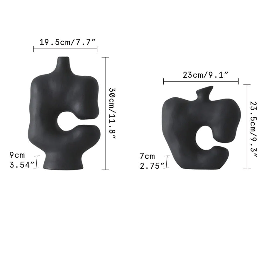 Gala Keramikvasen | Elegante Wohnaccessoires - - Gala Keramikvasen | Elegante Wohnaccessoires - € - Concept Frankfurt